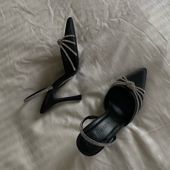 Rhinestone Knot Pointed Slingback Stilettos - Primark - Picture 2 of 4